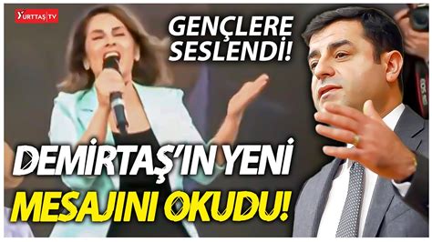 Başak Demirtaş, Selahattin Demirtaş'ın mesajını paylaştı: 'DEM Parti ile AKP arasında görüşme yoksa büyük bir eksiklik'